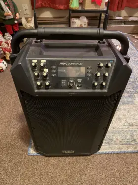 Denon 100-120/220-240v Audio Commander Pa Speaker System Bluetooth Battery-powered Wireless Mic