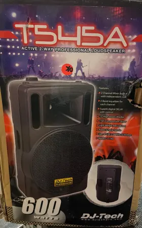 Ts45a Dj-tech Active Pa Speaker 600w Powered 2-way Loudspeaker Stage Monitor