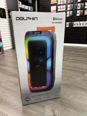 Sp-1060rbt Dolphin Loud Dual 10 Inch Rechargeable Bluetooth Portable Speaker With Led Lights