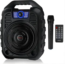 Earise 313042477410 T26 Portable Pa System Bluetooth Speaker With Wireless Microphone Rechar