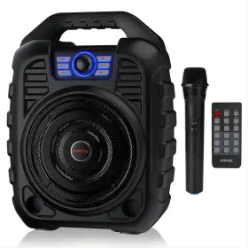 Earise 897093851697 T26 Portable Bluetooth Pa Speaker System With Wireless Microphone 12w