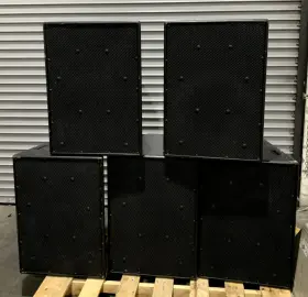 Jf560e Eaw Lot Of 5 Easter Acoustic Works 25 Inch Full-range Passive Loud Speakers Jf560e Eaw Lot Of 5 Easter Acoustic Works 25 Inch Full-range Passive Loud Speakers