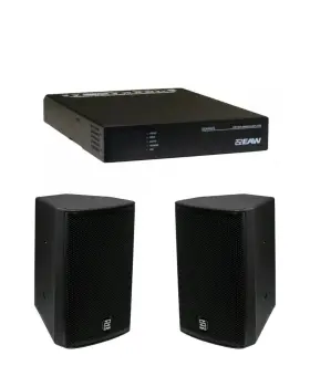 Uxa4401 Eaw Amplifier With Rails And Mkc60 Speakers Pair