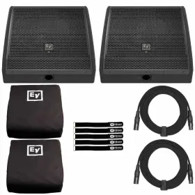 Pxm-12mp Electro-voice 679628436753 12 Inch Powered Active Black Coaxial Monitor Speakers W Co