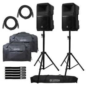 Electro-voice 735345469631 Electro-voice Eviva 12p 12 Inch 2-way Powered Portable Active Speakers Pair W Bags