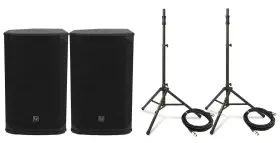 Ekx-12p-dual-2-k Electro-voice Ekx-12p-dual-2-kit 2 Ekx-12p 12 Inch Speakers Stands Mic Cables