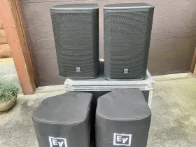 Ekx12 Electro-voice 12 Inch 2 Way 1400 Watt Passive Loudspeakers Pair With Covers