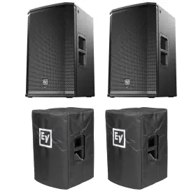 Etx15p-bag Electro-voice Etx-15p 15 Inch Powered Active Dj Pa Speakers Pair W Covers