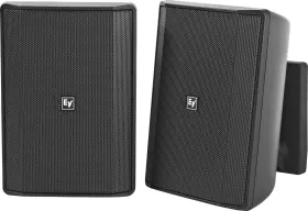 Evid-s4.2tb Electro-voice Speaker 4 Inch Cabinet 70/100v Ip54. Pair Only Black