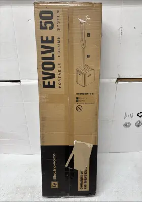 Evolve-50-tb Electro-voice Evolve 50 Box 1 Of 2 Speaker Only Black