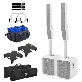 Evolve70-kw-2pkdol Electro-voice Evolve 70 White Column Array Active Powered Speakers Pair Package