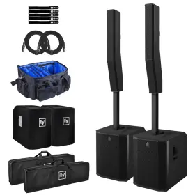 Evolve90-kb-us-2pcvr Electro-voice Evolve 90 Portable Column Array Loudspeaker System Black Pair Pack
