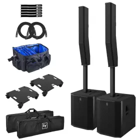 Evolve90-kb-us-2pdol Electro-voice Evolve 90 Black Column Speakers 2-pack With Dollies