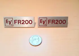 Fr200 Electro-voice Pair Of Speakers Ev Grille Logos