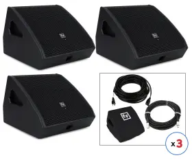 Pxm12mp-3bun Electro-voice Pxm-12mp 700w 12 Inch Powered Floor Monitor Triple Bundle
