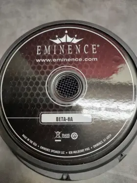 45834-1-l05112 Eminence Beta 8a 8 Inch Mid-bass / Woofer Ohms 225 Watts Used-tested-free Shipping