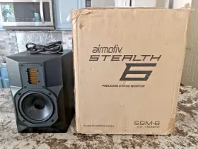 Asm6s Emotiva Pro Stealth 6 Powered Studio Precision Monitor With Original Double Boxes