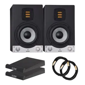 Ceve001-pr-02 Eve Audio Sc205 5 Inch 2-way Amt Studio Monitors Bundle With Pads And Xlr Cables