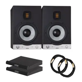 Ceve003-pr-02 Eve Audio Sc208 8 Inch 2-way Amt Studio Monitors Bundle With Pads And Xlr Cables