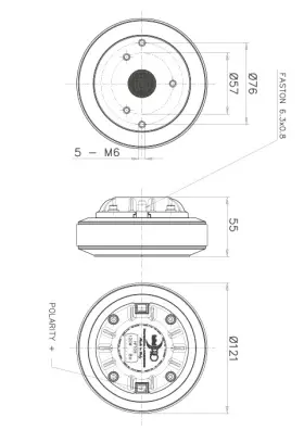Ftl-hf109-00444203 Faital Hf109 1 Inch - 60 W 108 Db 16 Ohm