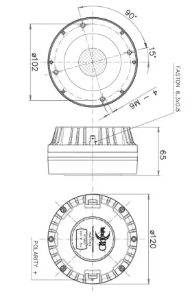 Hf1460 Faital 1.4 Inch - 120 W 109 Db 8 Ohm