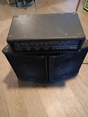Ma013113 Fender Squier By 4 Portable 70w P.a. 2 Speaker Powered Mixer System Complete