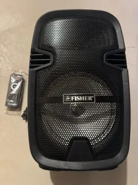 Fbx822 Fisher Compact 8 Inch Portable Wireless Bluetooth Pa System With Remote