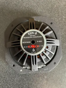 S5n-8 Galaxy Audio Replacement Loudspeaker 5 Inch Lightweight S5n-8 Galaxy Audio Replacement Loudspeaker 5 Inch Lightweight