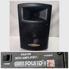Asa-15blu Gem Sound Vtg Rare Pxa-105 Active Speaker Fully Tested