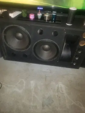 As-15 Gemini Dj 15-inch Passive Speaker Pair With Power Supply Sherwood Receiv