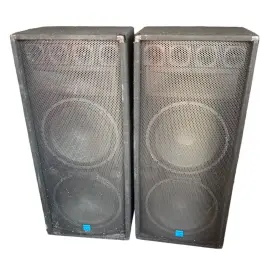 Gsm-1250 Gemini Gsm 3250 Series Portable Dj Pa Host Party Loud Speakers Duel 15 Inch Woofers