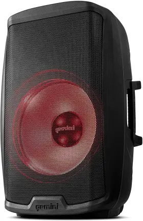 As-2115bt-lt Gemini Sound 747705007704 Active 2000w Watt Party Led Light 15 Inch Woofer Powered Stage D