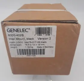 24475-017-55 Genelec 8000-402w 8000-402b Adjustable Wall Mount Black -v2 New