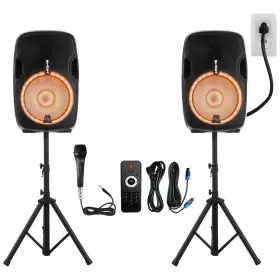 1000w H Yanka 714243417616 Hyanka 12 Inch Dual Dj Speakers 2-way Active And Passive Portable Pa Spe