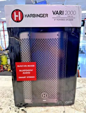 Harbinger 656238059640 Vari V2408 Powered 8 Inch 2-way Loudspeaker With Bt/dsp/smart Stereo New