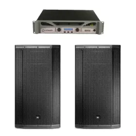 2xsrx835 Harman Crown Xti6002 Amplifier Pair Of Jbl Srx835 3-way Passive Speaker System