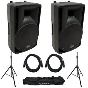 Ha-c15a Harmony Master 709100400627 Audio Pro Dj Concert Series 15 Inch Ha-dsba Tripod Speaker Stands