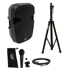 Ha-l12ba Harmony Master 709100400641 Pro Dj Bluetooth 12 Inch 1000w Powered Pa Speaker Stand Peavey Mic