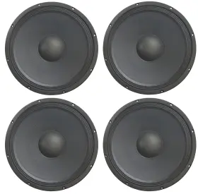 Ha-p15ws16 Harmony Master 709100413764 4x Replacement 15 Inch Pro Pa 800w Sub / Speaker 16 Ohm Woofer