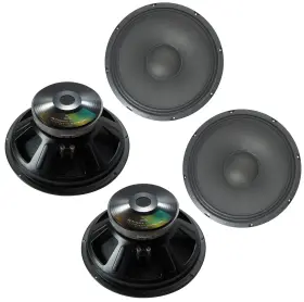 Ha-p15ls16 Harmony Master 709100413801 4x Replacement 15 Inch Pro Pa 1000w Subwoofer - Speaker 16 Ohm