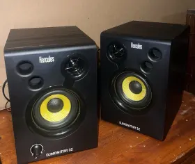 4768221 Hercules Djmonitor 32 Studio Dj Monitor Speakers Pair Black