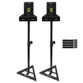 Hercules 735345467552 Djmonitor 32 3 Inch 60w Dj Monitor Pair With Stands Package