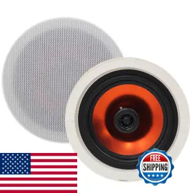 B0fszhmkvf Herdio 4 Inch Ceiling Speakers Max Power 240 Watts 2 Way Flush Mount In Wall