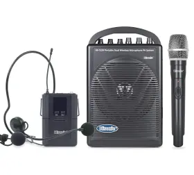 Hs122b-hl-blk Hisonic Hs122b-hl Rechargeable And Portable Pa Public Address System With Built-in Du