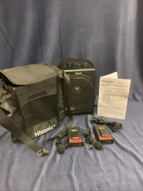 Hs122bll Hisonic Portable Wireless Rechargeable Pa System With Microphone