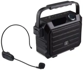 Hw Haoworks 723888000107 Bluetooth Pa System Wireless Headset Microphone 30w Personal Speaker Rec