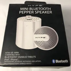Hy-525-bt Hype 822248515289 Mini Bluetooth Pepper Speaker White Brand New