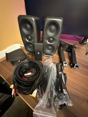 Ip-iloud-mtmmkii2x-i Ik Multimedia Iloud Mtm Mark Ii Studio Monitor Pair With Arc Cal And Wall Mounts