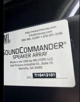 Ti16413101 Iml Soundcommander Speaker Array Wired Black Twist Input