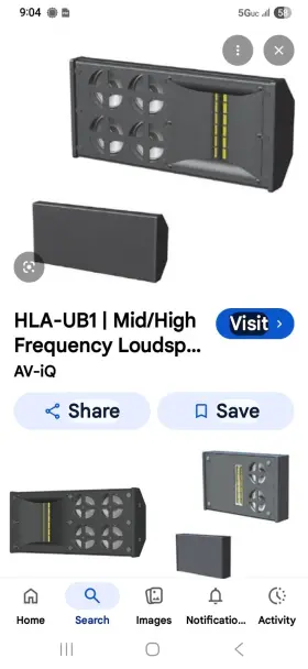 Hla-ub1 Innovox Pa Speaker 250w 6 Inch Hf 3.5 Mf Wired Black Very Thin
